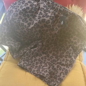 PacSun Brown Leopard Print Shorts